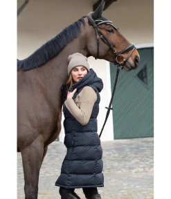 Felix Bühler Gilet long à capuche Clara navy Discount