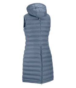 Felix Bühler Gilet long Fleur bleu fumée Best