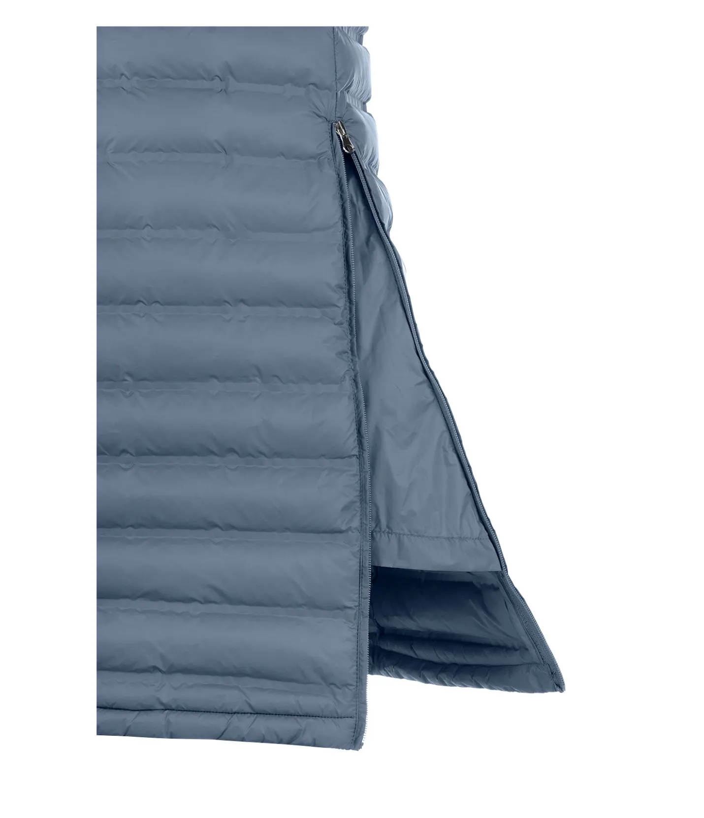 Felix Bühler Gilet long Fleur bleu fumée Best