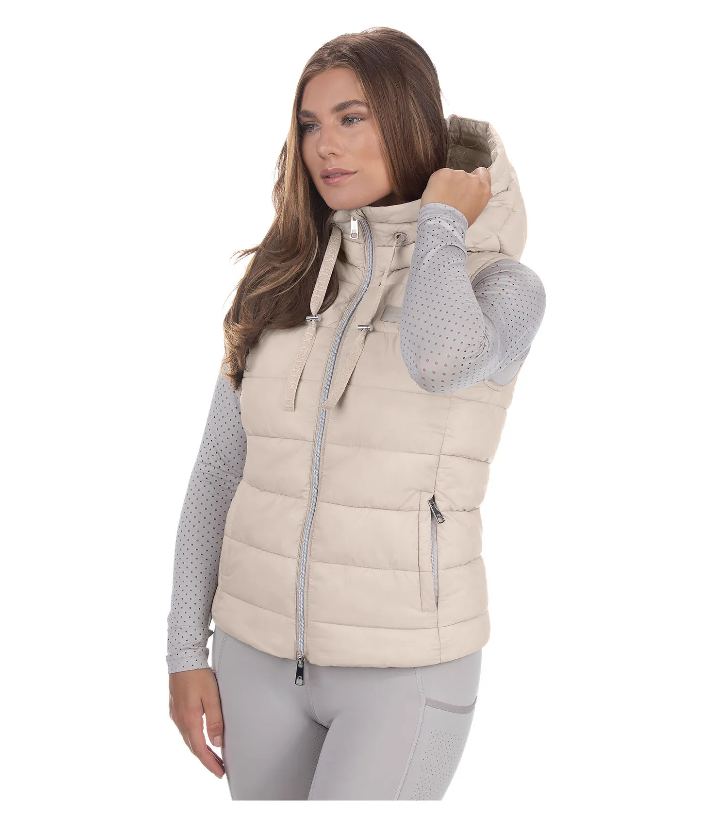 Felix Bühler Gilet matelassé à capuche Mila champagne Online