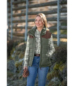 STONEDEEK Gilet matelassé Hazel vert mousse Sale