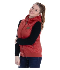 STONEDEEK Gilet matelassé femme Mathilda rouge tomate Best