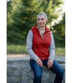STONEDEEK Gilet matelassé femme Mathilda rouge tomate Best
