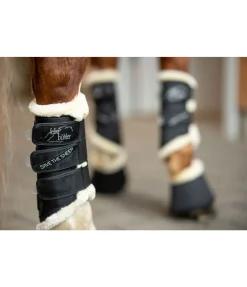 Felix Bühler Guêtres de dressage postérieures Save the Sheep noir New