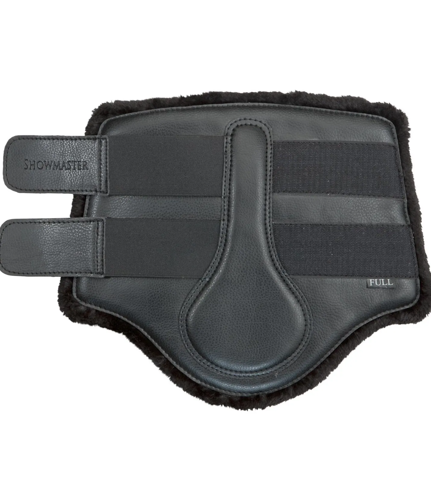 SHOWMASTER Guêtres de dressage antérieures en polaire Teddy noir/noir Sale