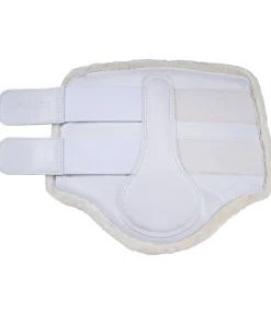 SHOWMASTER Guêtres de dressage antérieures en polaire Teddy blanc Hot