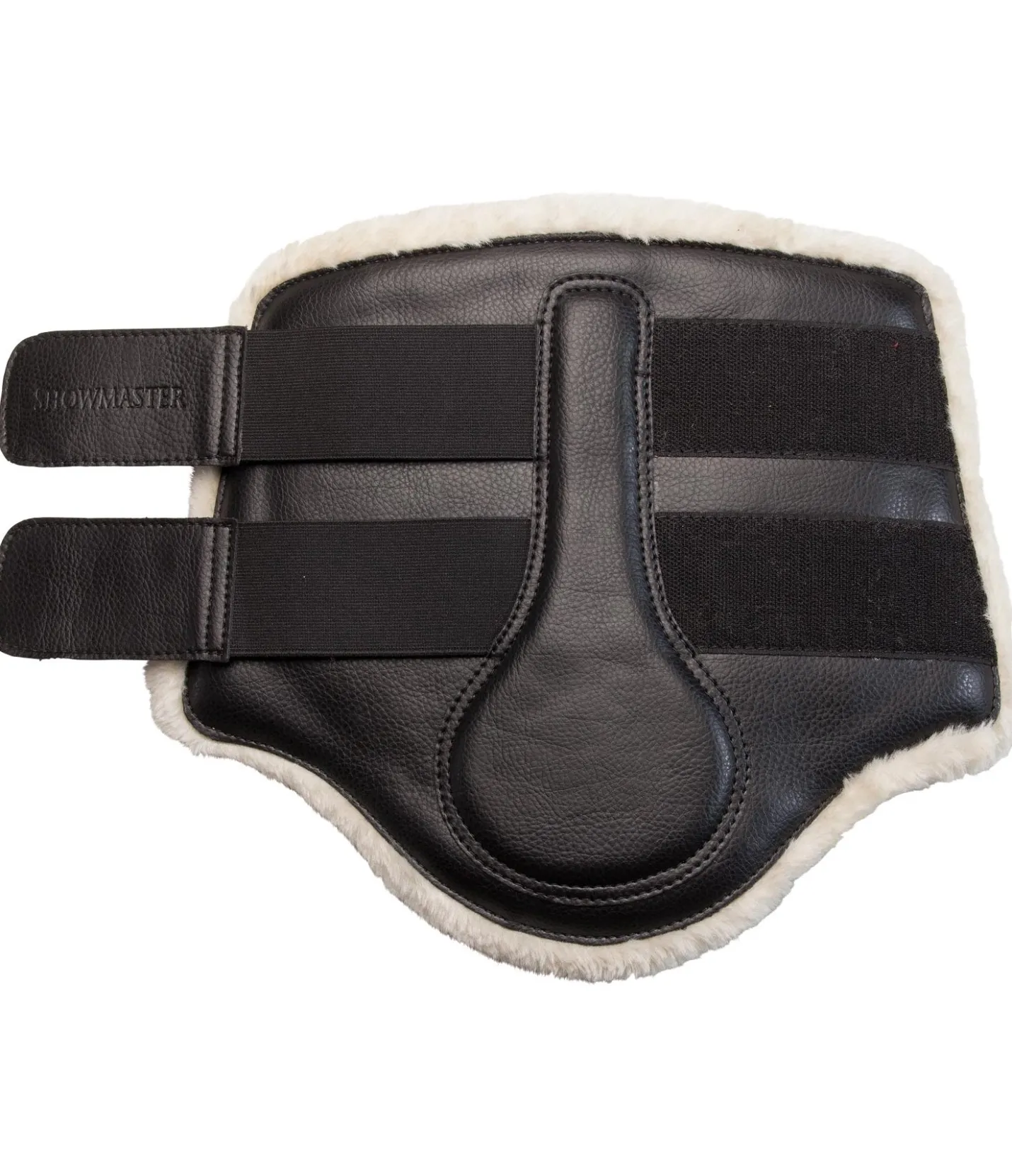 SHOWMASTER Guêtres de dressage antérieures en polaire Teddy noir Best