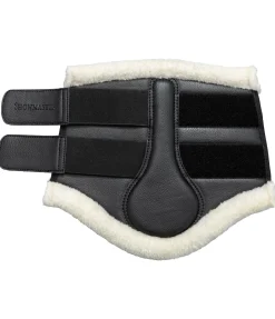SHOWMASTER Guêtres de dressage avec polaire Teddy Classic (pour antérieurs) noir New