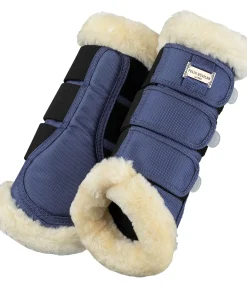 Felix Bühler Guêtres de dressage en polaire Teddy Essential (postérieurs) bleu capri Clearance