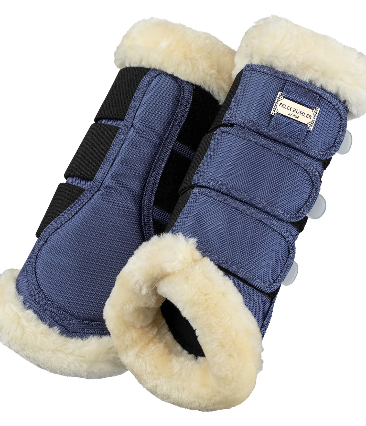Felix Bühler Guêtres de dressage en polaire Teddy Essential (postérieurs) bleu capri Clearance