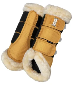 Felix Bühler Guêtres de dressage en polaire Teddy Essential (postérieurs) mangue dorée Best