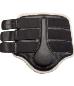 SHOWMASTER Guêtres de dressage postérieures en polaire Teddy noir Hot