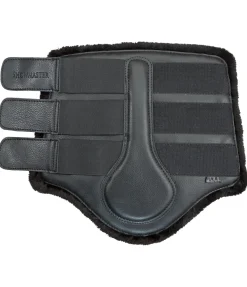 SHOWMASTER Guêtres de dressage postérieures en polaire Teddy noir/noir Clearance