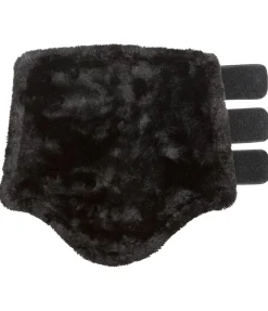 SHOWMASTER Guêtres de dressage postérieures en polaire Teddy noir/noir Clearance