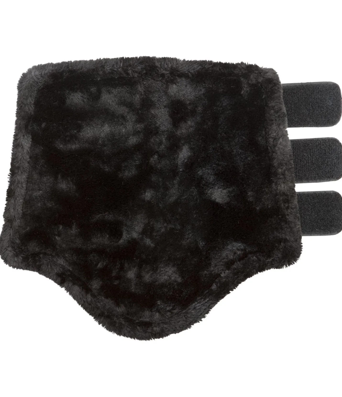 SHOWMASTER Guêtres de dressage postérieures en polaire Teddy noir/noir Clearance