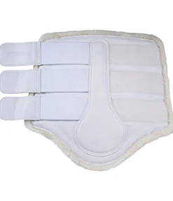 SHOWMASTER Guêtres de dressage postérieures en polaire Teddy blanc Best