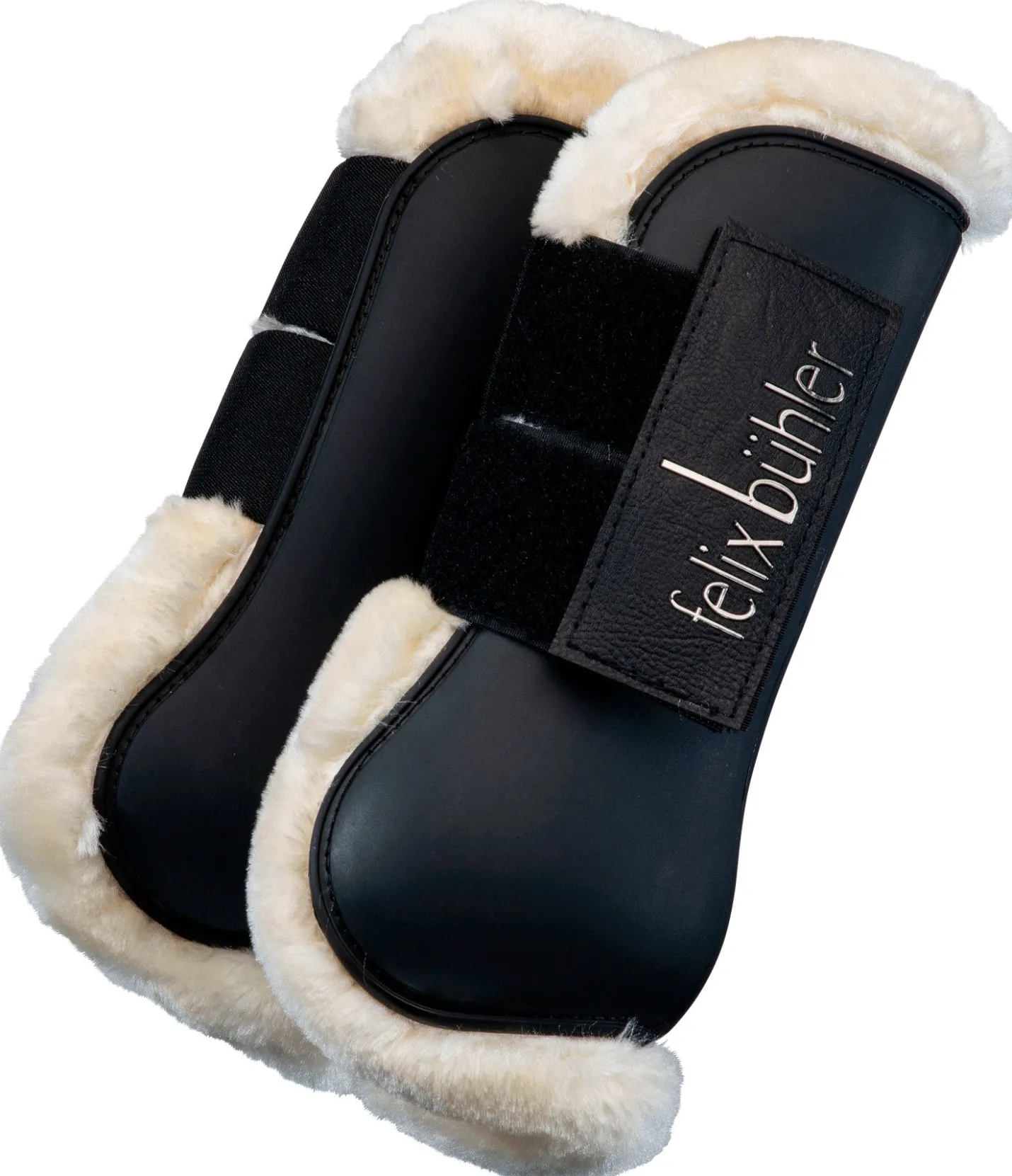 Felix Bühler Guêtres en TPU avec polaire Teddy noir Discount