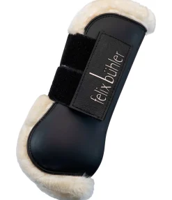Felix Bühler Guêtres en TPU avec polaire Teddy noir Discount