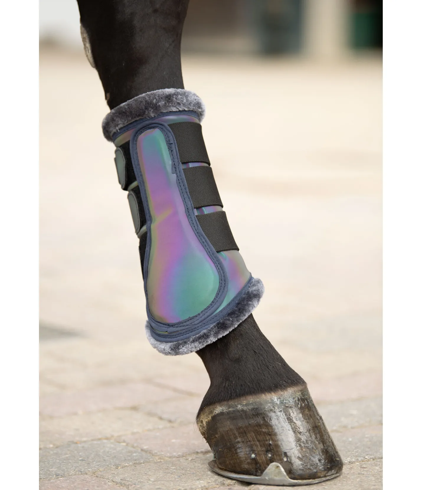 STEEDS Guêtres réfléchissantes Holographic, postérieurs rainbow Sale