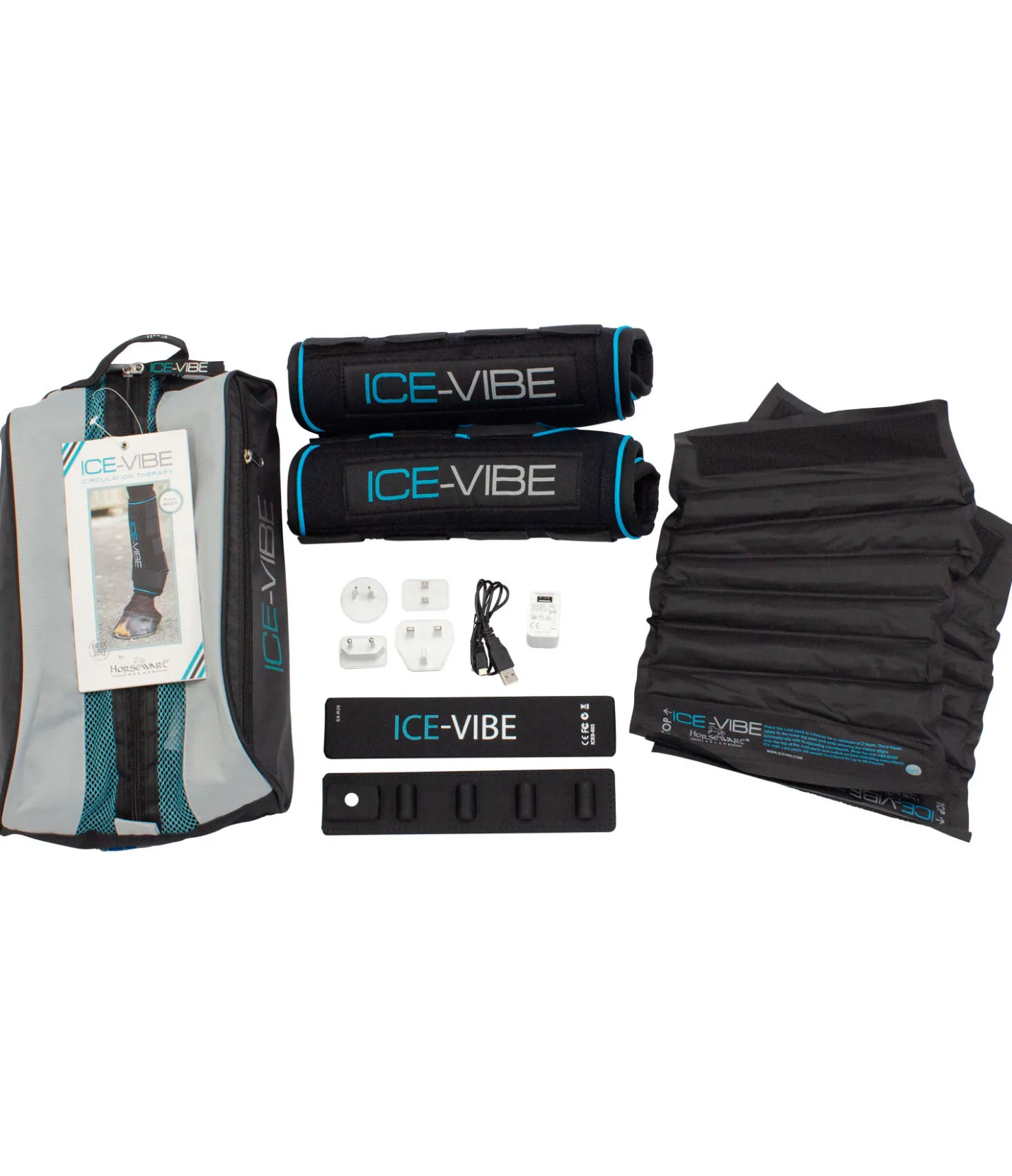 Ice-Vibe by HORSEWARE Guêtres thérapeutiques noir Discount