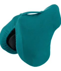 SHOWMASTER Housse de selle en polaire avec passant de sangle aquamarine Best