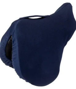 SHOWMASTER Housse de selle en polaire avec passant de sangle navy Hot