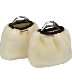 SHOWMASTER Housses d'étriers en polaire Teddy nature Discount