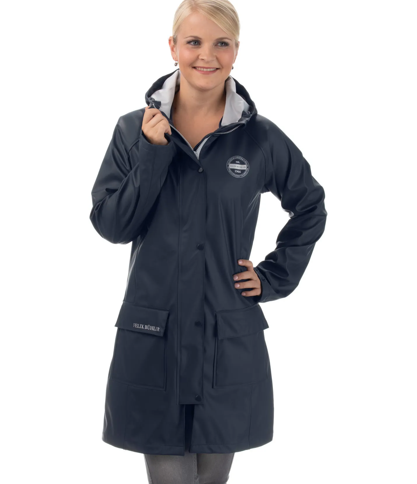 Felix Bühler Imperméable à capuche Amy navy Clearance