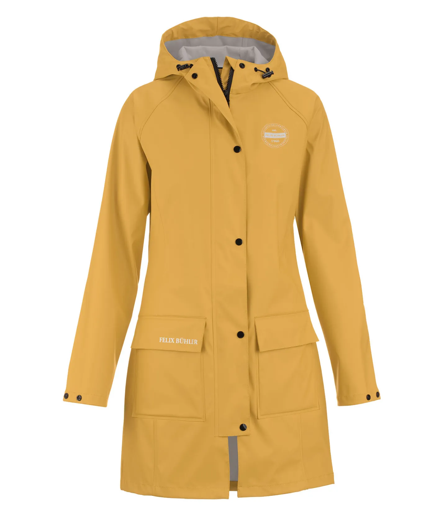 Felix Bühler Imperméable à capuche Amy mangue dorée
