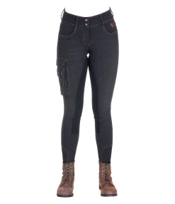 TWIN OAKS Jeans de randonnée avec fond intégral en matière synthétique Aspen anthracite Outlet