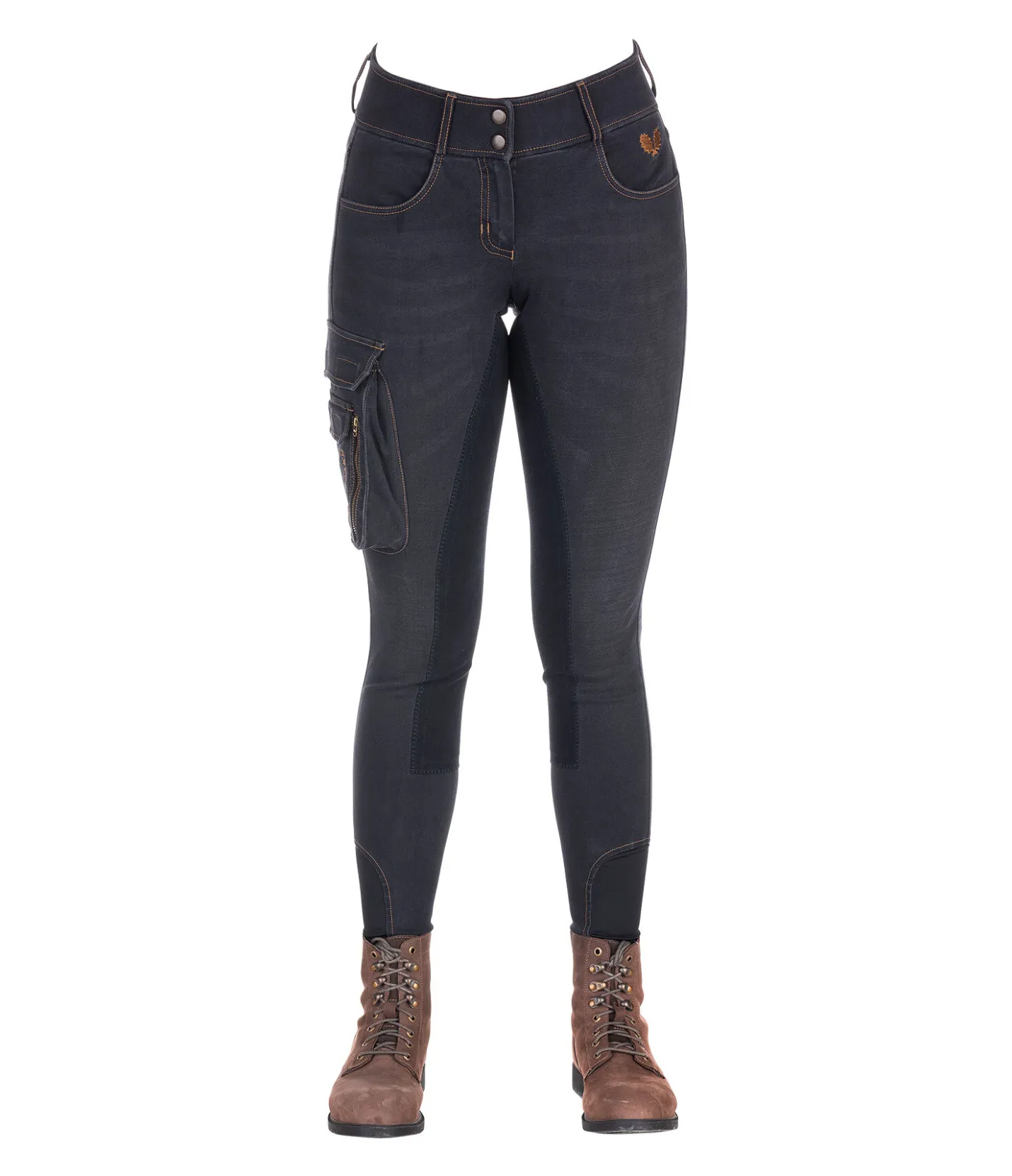 TWIN OAKS Jeans de randonnée avec fond intégral en matière synthétique Aspen anthracite Outlet