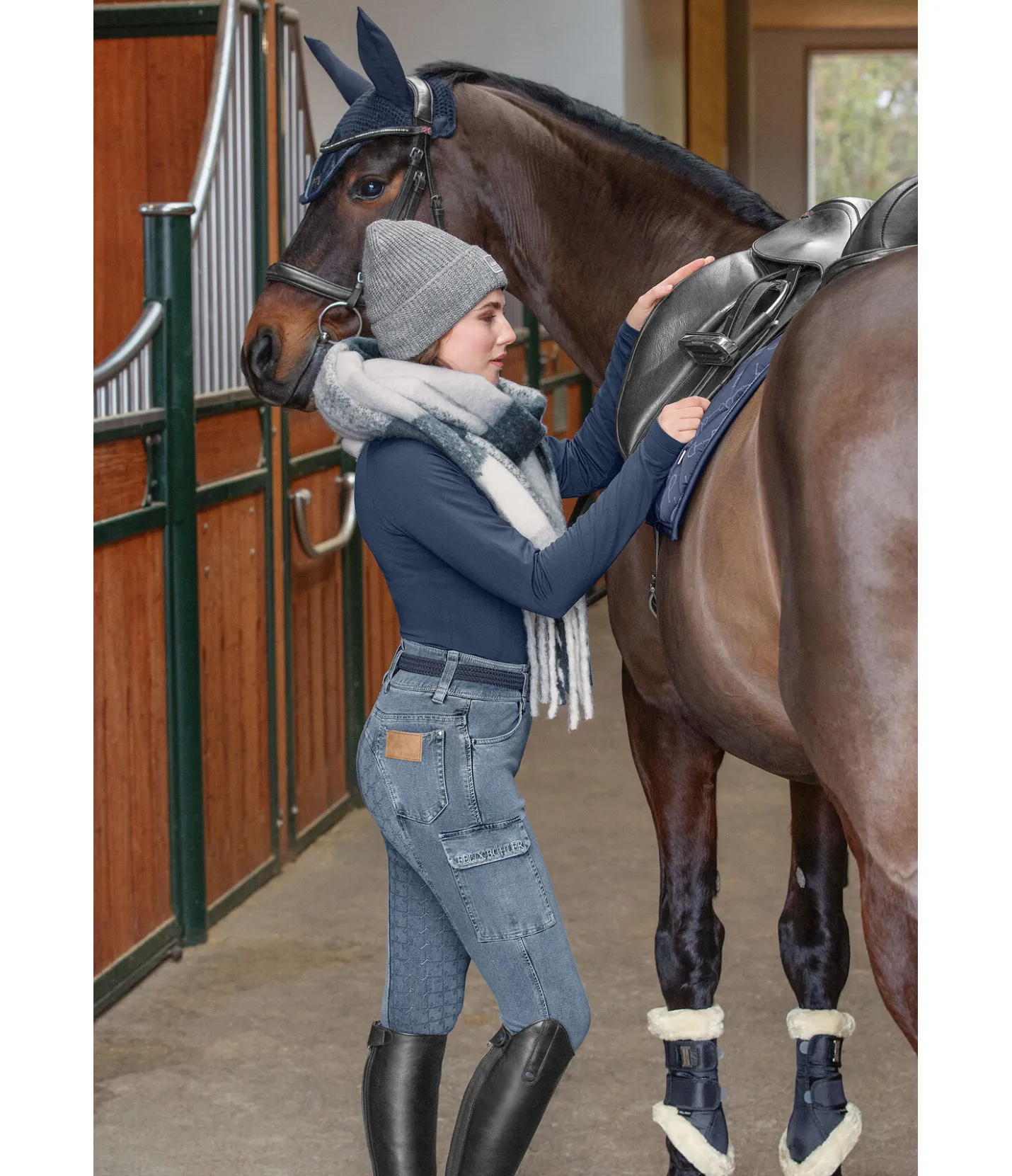 Felix Bühler Jeans d'équitation grip taille haute Laura denim Clearance