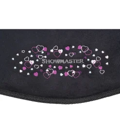 SHOWMASTER Kit pad d'équitation enfant Coeurs noir/noir Discount