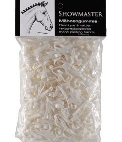 SHOWMASTER Élastiques larges pour crins blanc Outlet