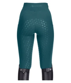 Felix Bühler Legging d'équitation à fond intégral grip enfant Laser Cut vert tropical Outlet
