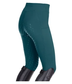 Felix Bühler Legging d'équitation à fond intégral grip enfant Laser Cut vert tropical Outlet