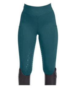 Felix Bühler Legging d'équitation à fond intégral grip enfant Laser Cut vert tropical Outlet