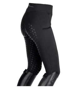 Felix Bühler Legging d'équitation à fond intégral grip enfant Laser Cut noir Clearance