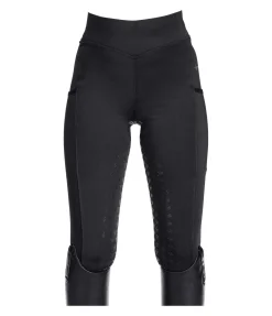 Felix Bühler Legging d'équitation à fond intégral grip enfant Laser Cut noir Clearance