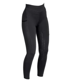 Felix Bühler Legging d'équitation à fond intégral grip enfant Laser Cut noir Clearance