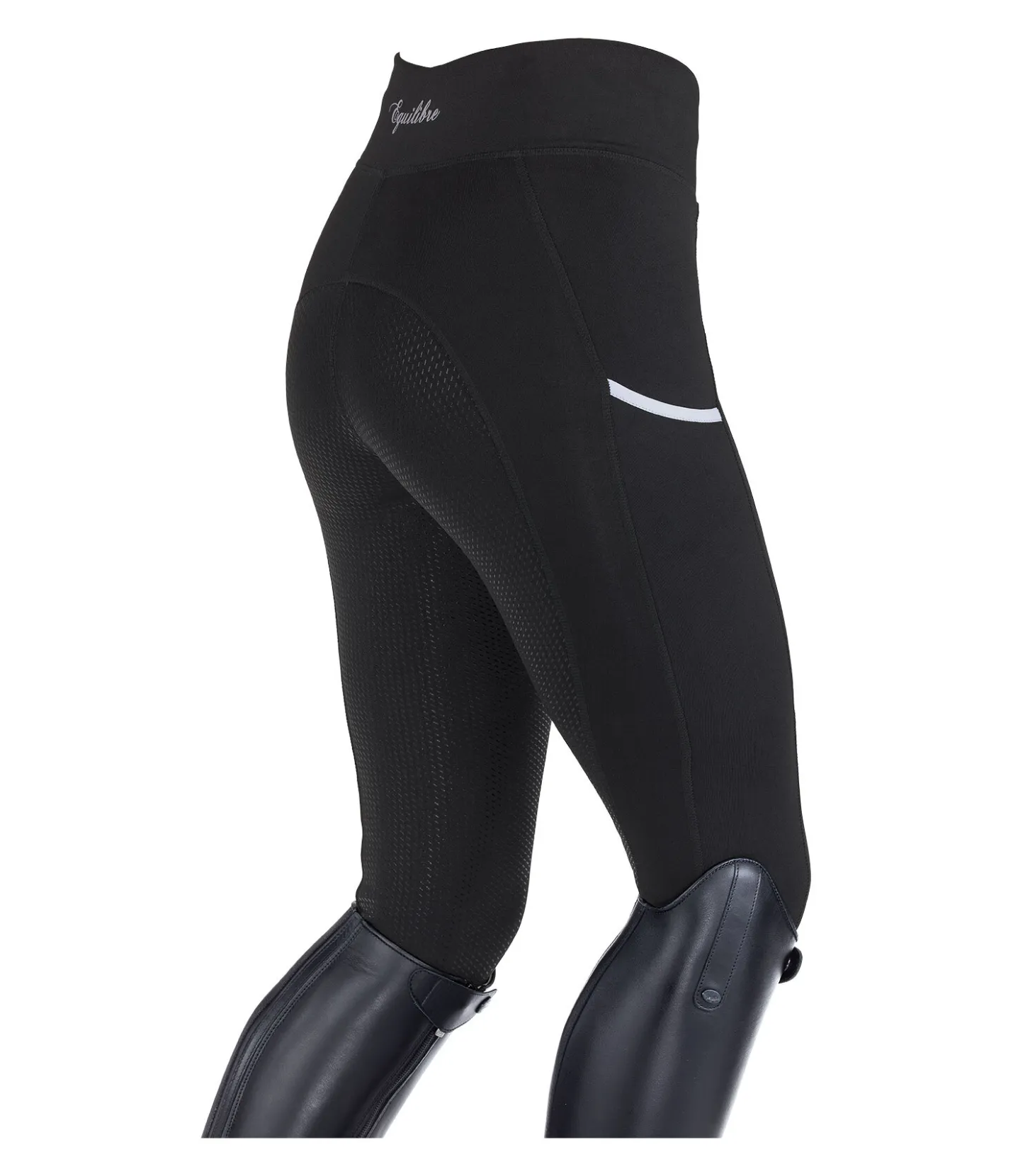 Equilibre Legging d'équitation à fond intégral grip Nahla noir Outlet