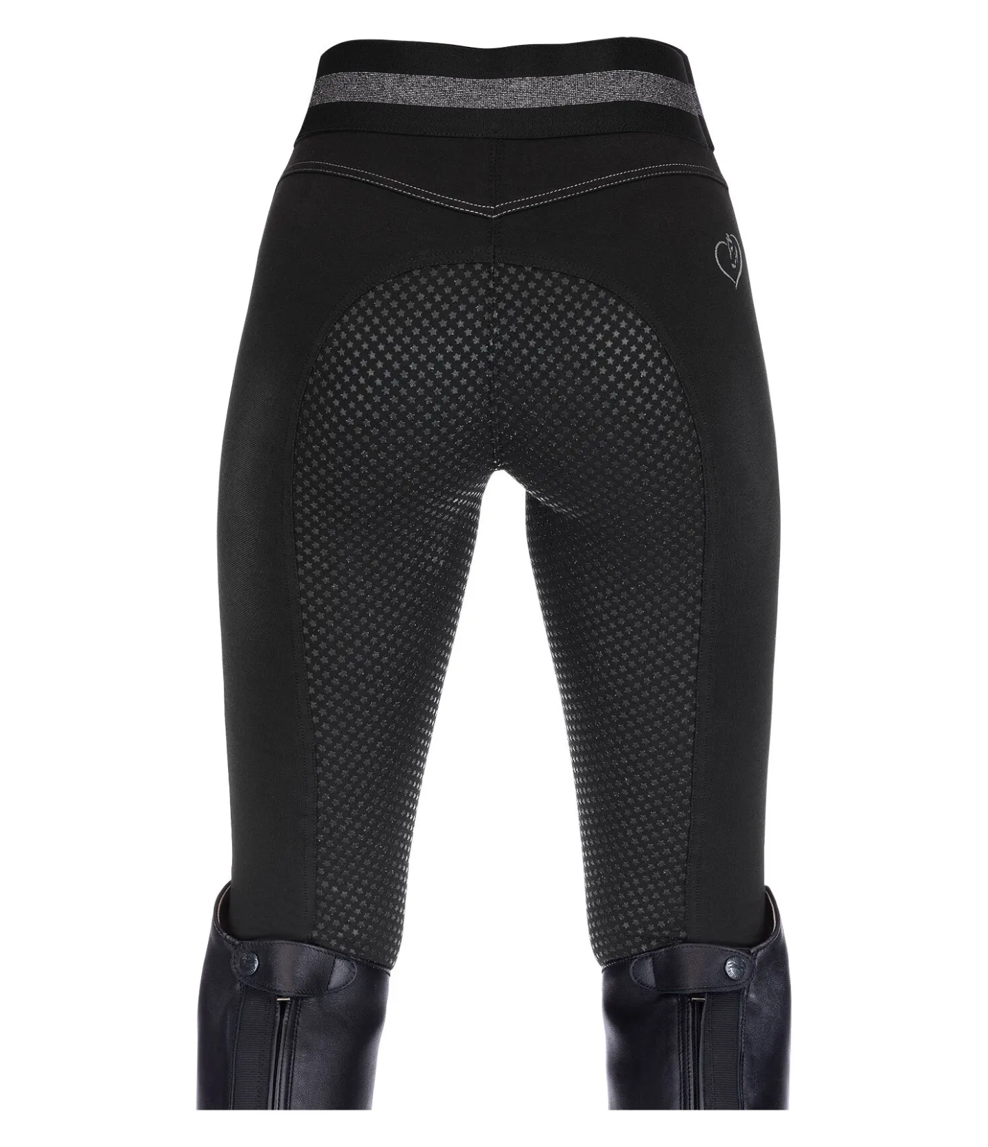 Equilibre Legging d'équitation à fond intégral grip enfant Nivia II noir