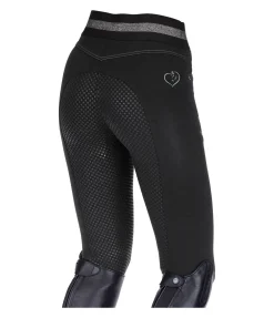 Equilibre Legging d'équitation à fond intégral grip enfant Nivia II noir