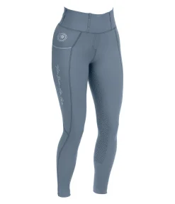 Felix Bühler Legging d'équitation à fond intégral Grip Life Cycle bleu fumée Best