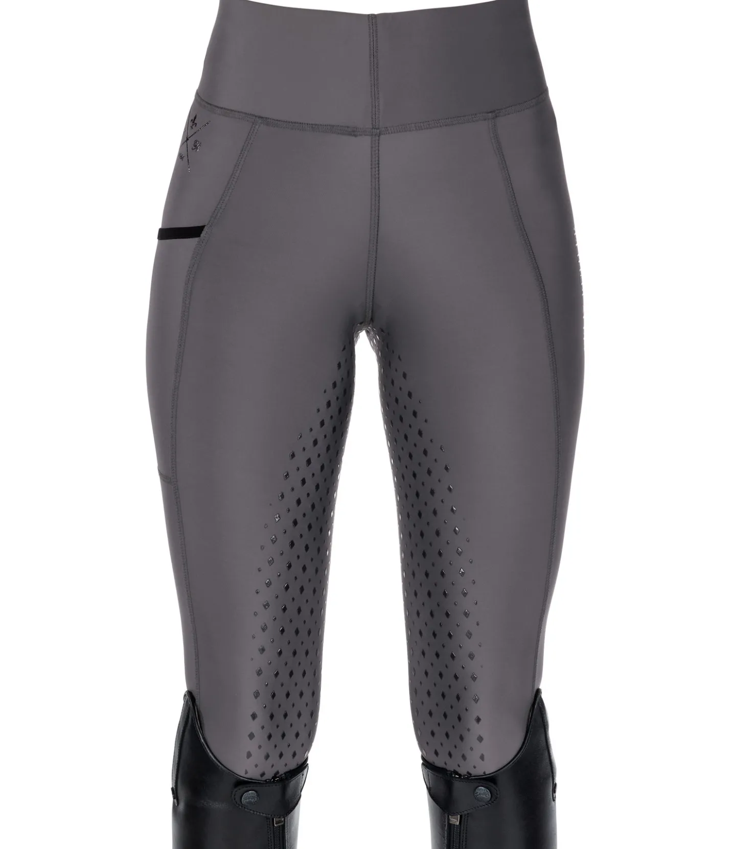 Felix Bühler Legging d'équitation à fond intégral grip Liliana II carbone Clearance