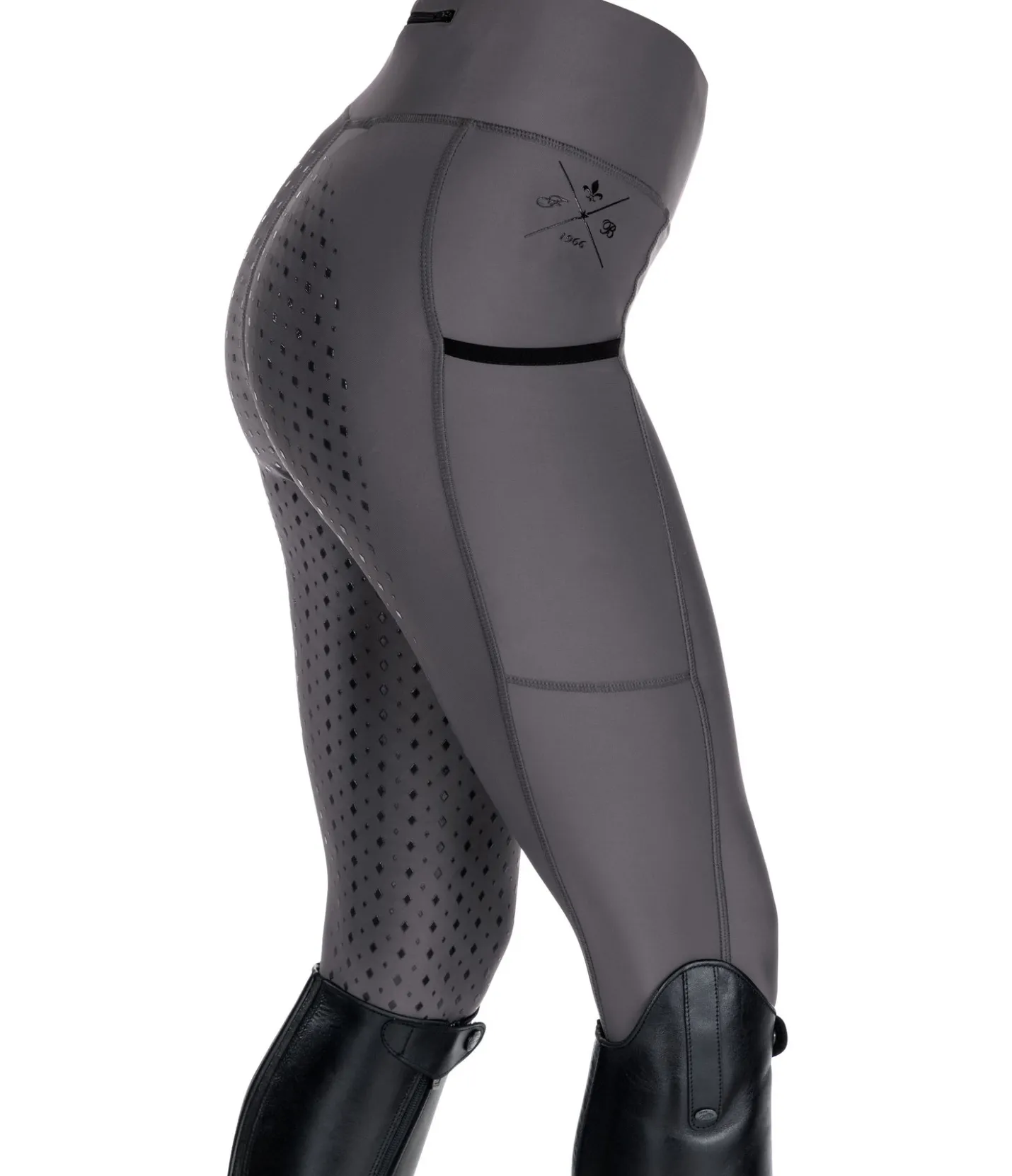 Felix Bühler Legging d'équitation à fond intégral grip Liliana II carbone Clearance