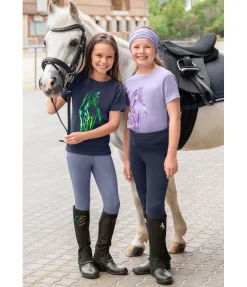 Equilibre Legging d'équitation à fond intégral grip enfant Jona bleu arctique Online