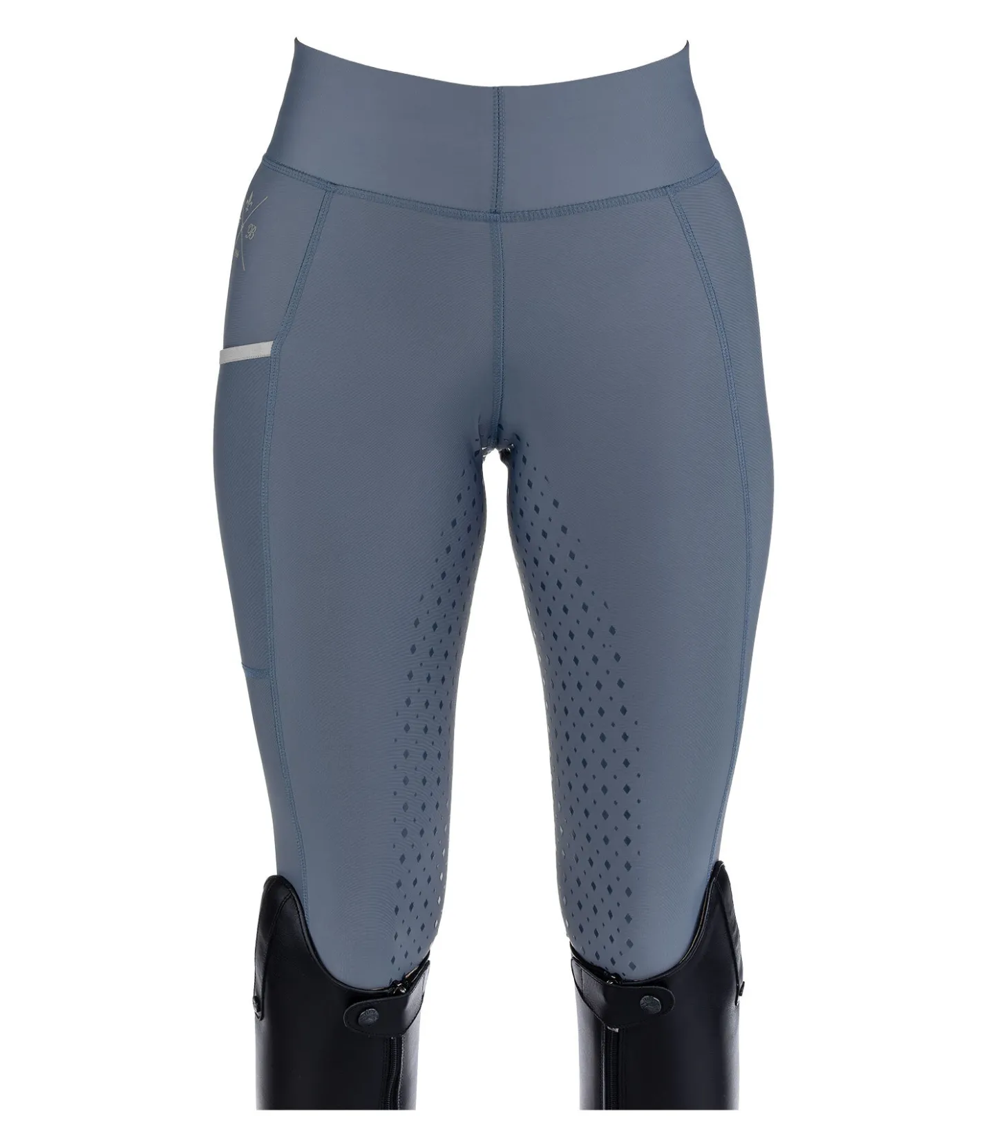 Felix Bühler Legging d'équitation à fond intégral grip Liliana II bleu fumée Outlet
