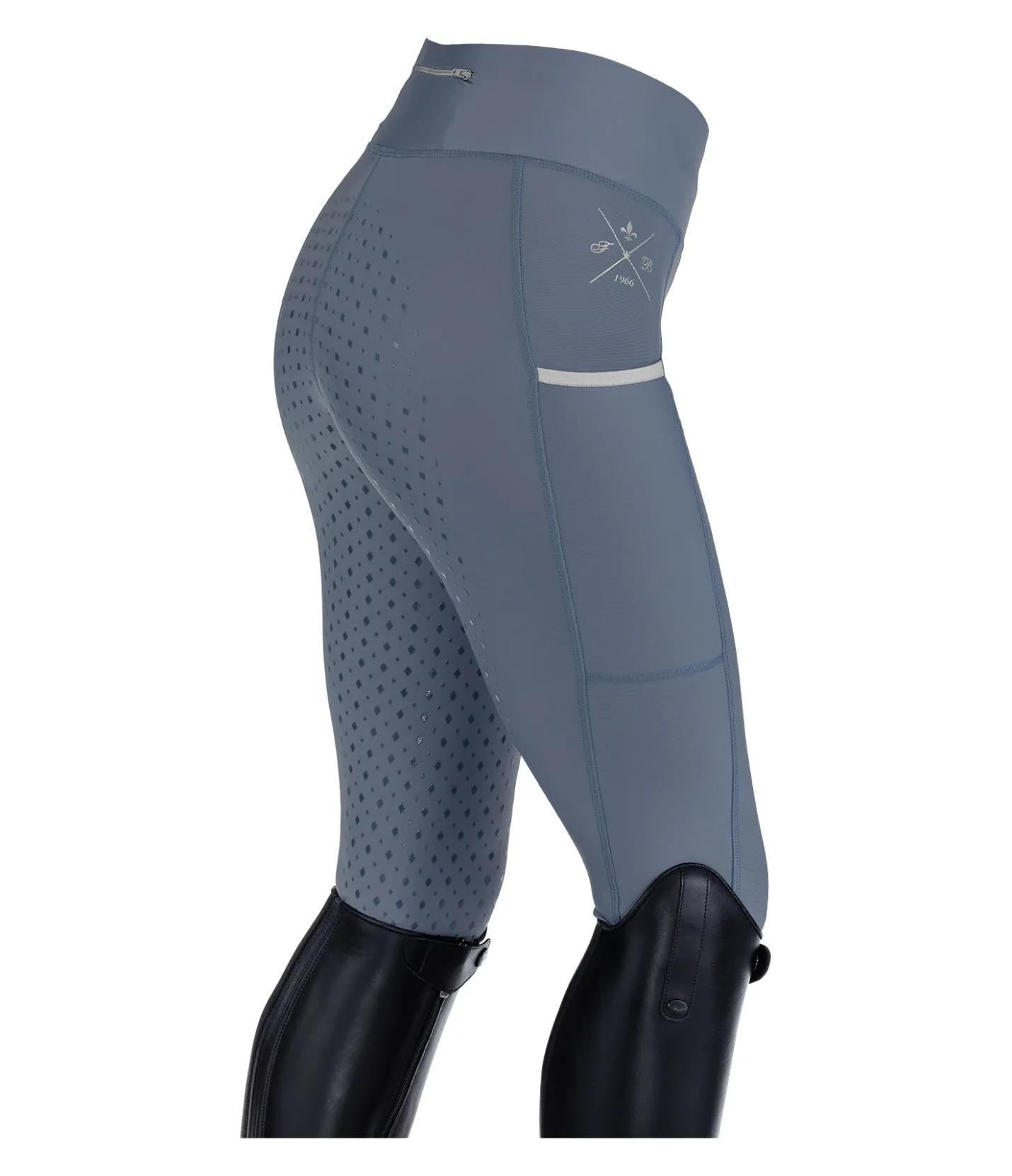 Felix Bühler Legging d'équitation à fond intégral grip Liliana II bleu fumée Outlet