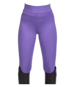 Equilibre Legging d'équitation à fond intégral grip enfant Jona améthyste lumineuse Sale
